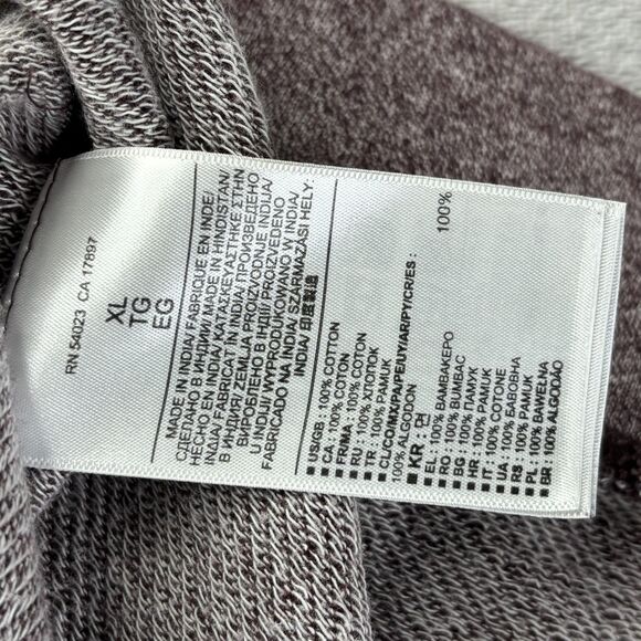 Banana Republic Sweater Mens XL Burgundy Heather Mock Neck Button Henley Pocket - Picture 7 of 11